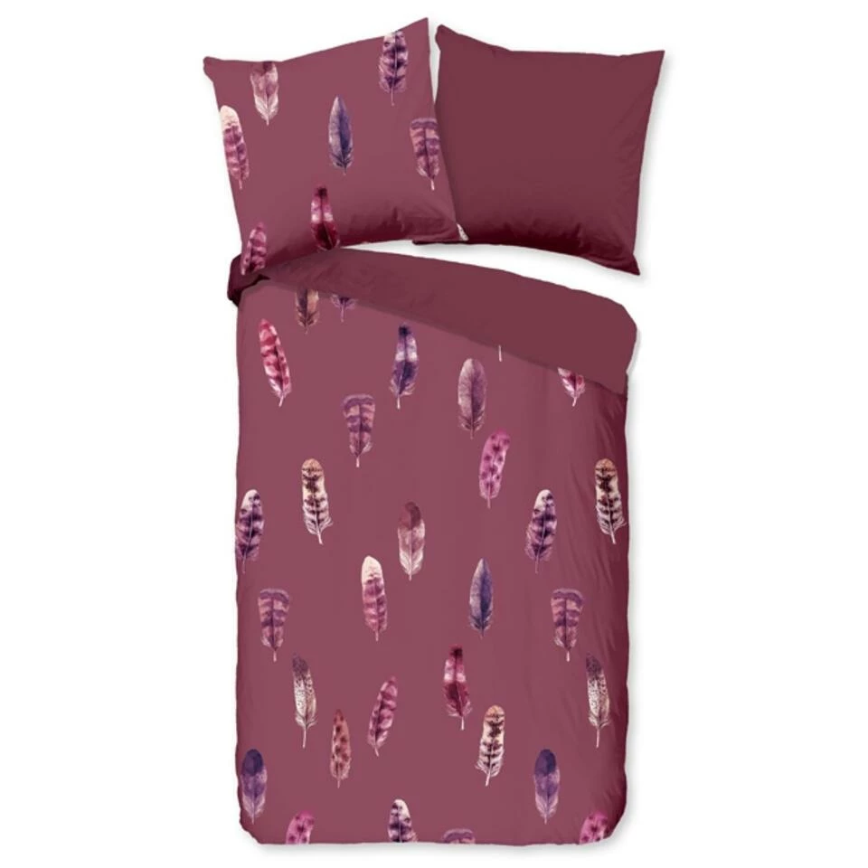 Pure Dekbedovertrek "Cos" - Bordeaux - (240x220 Cm) 5 Pure Dekbedovertrek "Cos" - Bordeaux - (240x220 Cm) - Afbeelding 3