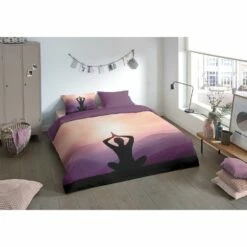 Pure Dekbedovertrek "Yoga" - Paars - (200x220 Cm) -NL Beddengoed Verkoop 2024 1000054798 0101
