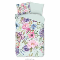 Pure Dekbedovertrek "Lucy" - Aqua - (140x220 Cm)