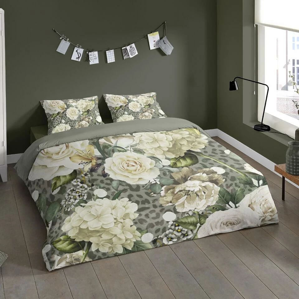 Pure Dekbedovertrek "Joy" - Groen - (240x220 Cm) 4 Pure Dekbedovertrek "Joy" - Groen - (240x220 Cm) - Afbeelding 2