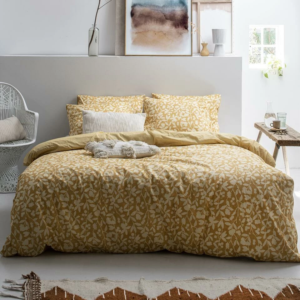 Cinderella Linde - Dekbedovertrek - Katoen - 240x200/220 Cm - Yellow 4 Cinderella Linde - Dekbedovertrek - Katoen - 240x200/220 Cm - Yellow - Afbeelding 2