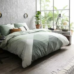 Cinderella Rexa - Dekbedovertrek - Katoen - 260x200/220 Cm - Misty Green -NL Beddengoed Verkoop 2024 1000055065 0101