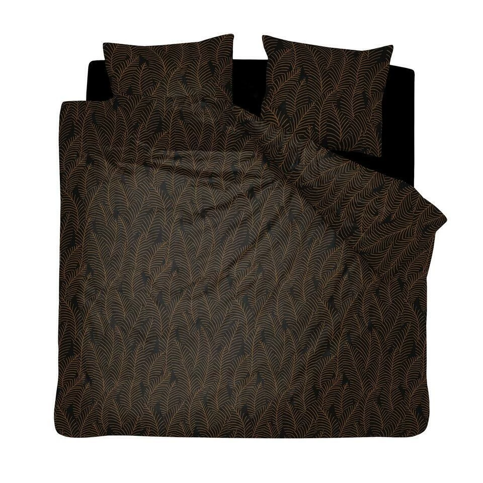 Damai Bellezza - Dekbedovertrek - Satijn - 240x200/220 Cm - Off Black 3 Damai Bellezza - Dekbedovertrek - Satijn - 240x200/220 Cm - Off Black