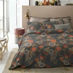 Cinderella Melanie - Dekbedovertrek - Katoen - 240x200/220 Cm - Anthracite -NL Beddengoed Verkoop 2024 1000055114 0101