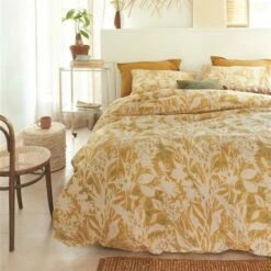 Ariadne At Home Dekbedovertrek Botanical Okergeel-Lits-jumeaux (240 X 200/220... -NL Beddengoed Verkoop 2024 1000057356 0103