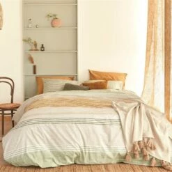 Ariadne At Home Dekbedovertrek Lin Okergeel-Lits-jumeaux (240 X 200/220 Cm) -NL Beddengoed Verkoop 2024 1000060447 0101