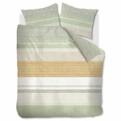 Ariadne At Home Dekbedovertrek Lin Okergeel-2-persoons (200 X 200/220 Cm)