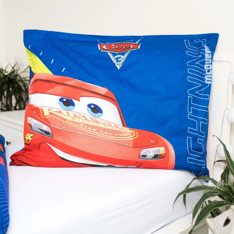 Disney Cars Dekbedovertrek, McQueen - Eenpersoons - 140 X 200 Cm - Katoen 6 Disney Cars Dekbedovertrek, McQueen - Eenpersoons - 140 X 200 Cm - Katoen - Afbeelding 4
