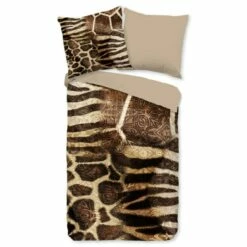 Pure Dekbedovertrek "Kinga" - Bruin - (140x220 Cm) -NL Beddengoed Verkoop 2024 1000060487 0102