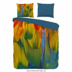 Pure Dekbedovertrek "Rainbow Feathers" - Multi - (140x220 Cm)