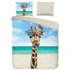 Pure Dekbedovertrek "Cool Giraffe" - Multi - (240x220 Cm) -NL Beddengoed Verkoop 2024 1000060504