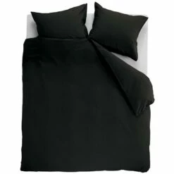 Ambiante Dekbedovertrek Uni Cotton Black-1-persoons (140 X 200/220 Cm)