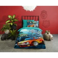 Good Morning Dekbedovertrek "Race" - Multi - (140x220 Cm) -NL Beddengoed Verkoop 2024 1000061612 0101