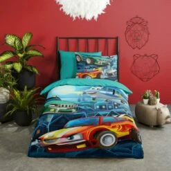 Good Morning Dekbedovertrek "Race" - Multi - (140x220 Cm) -NL Beddengoed Verkoop 2024 1000061612 0102