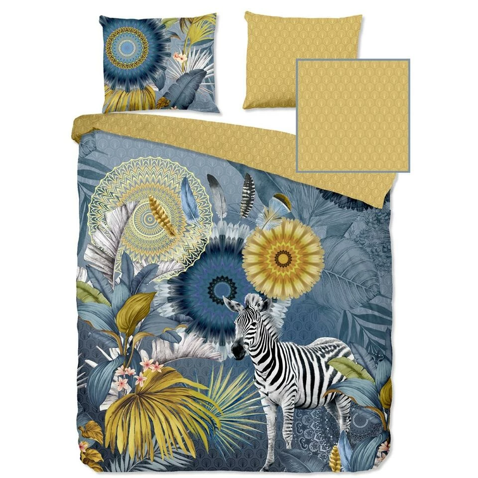 HIP Dekbedovertrek "Laska" - Blauw - (240x220 Cm) 3 HIP Dekbedovertrek "Laska" - Blauw - (240x220 Cm)