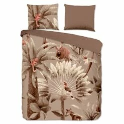 Good Morning Dekbedovertrek "Fuji" - Taupe - (240x220 Cm)