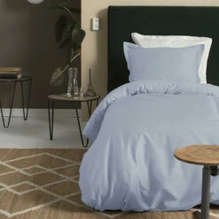 Cinderella Sundays - Dekbedovertrek - Satijn - 140x200/220 Cm - Soft Blue -NL Beddengoed Verkoop 2024 1000063535 0101