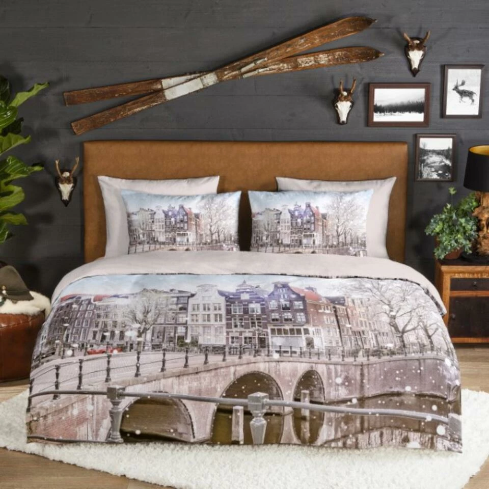 Good Morning Dekbedovertrek "Amsterdam" - Multi - (200x220 Cm) 4 Good Morning Dekbedovertrek "Amsterdam" - Multi - (200x220 Cm) - Afbeelding 2