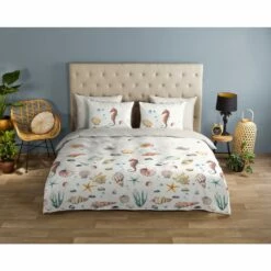 Good Morning Dekbedovertrek "Beachy" - Multi - (240x220 Cm) -NL Beddengoed Verkoop 2024 1000065905 0101