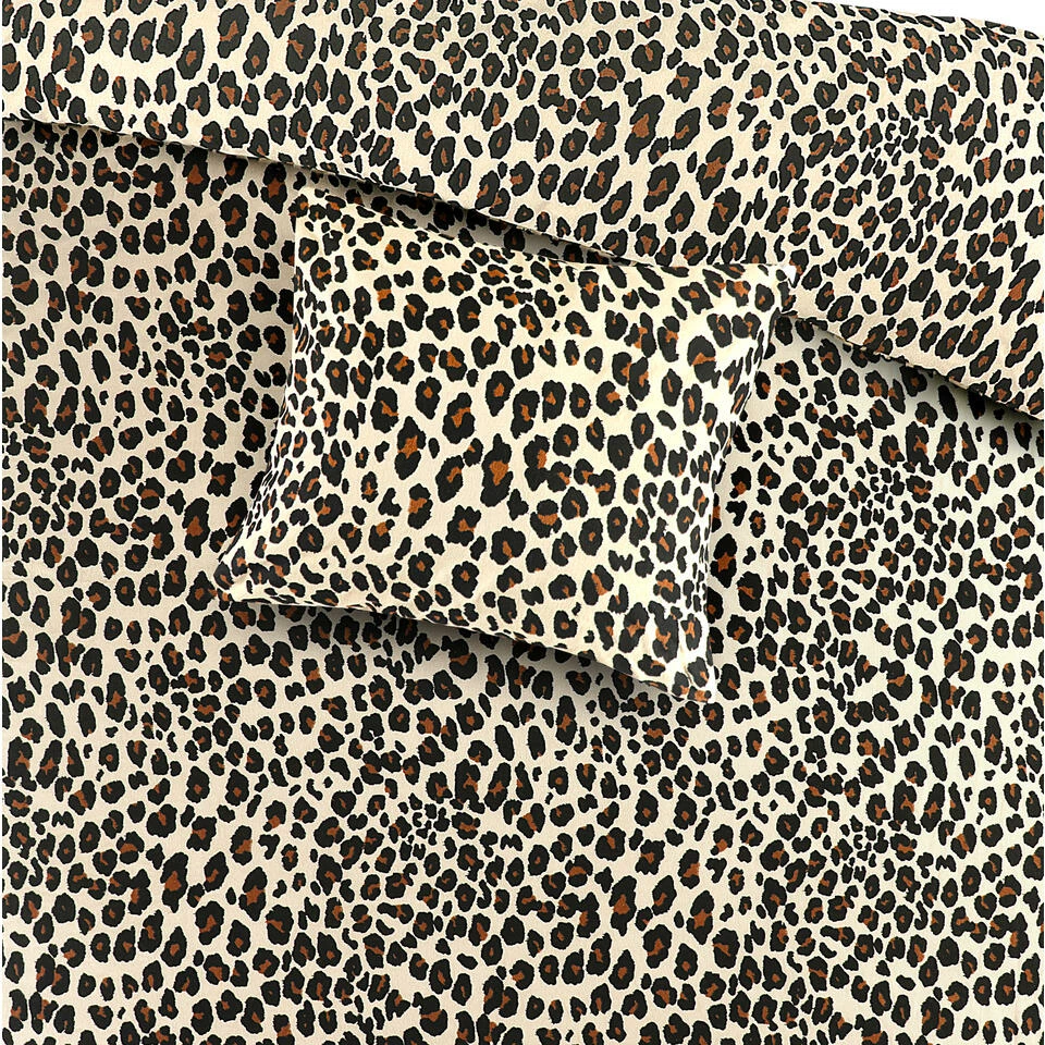 Day Dream Flanel Dekbedovertrek Panter - 240x200/220cm - Bruin 6 Day Dream Flanel Dekbedovertrek Panter - 240x200/220cm - Bruin - Afbeelding 4