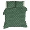 Romanette Flanellen Dekbedovertrek Murad Groen-2-persoons (200 X 200/220 Cm) -NL Beddengoed Verkoop 2024 1000071261