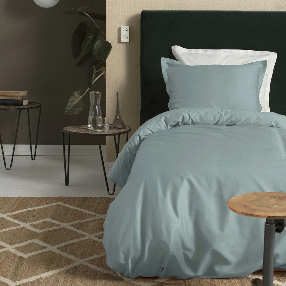 Cinderella Sundays - Dekbedovertrek - Satijn - 140x200/220 Cm - Mineral Green 4 Cinderella Sundays - Dekbedovertrek - Satijn - 140x200/220 Cm - Mineral Green - Afbeelding 2