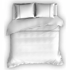 Romanette Flanellen Dekbedovertrek Duchesse Wit/Antraciet-140x200/220