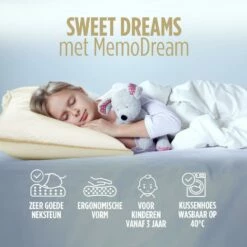 Vitapur MemoDream Kinderkussen - 30x50 Cm -NL Beddengoed Verkoop 2024 1000080652 0110