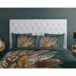 Good Morning Dekbedovertrek "Soft Feathers" - Groen - (240x220 Cm) -NL Beddengoed Verkoop 2024 1000080901 0110