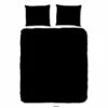 Good Morning Dekbedovertrek "Uni Black" - Zwart - (140x220 Cm) -NL Beddengoed Verkoop 2024 1000080909