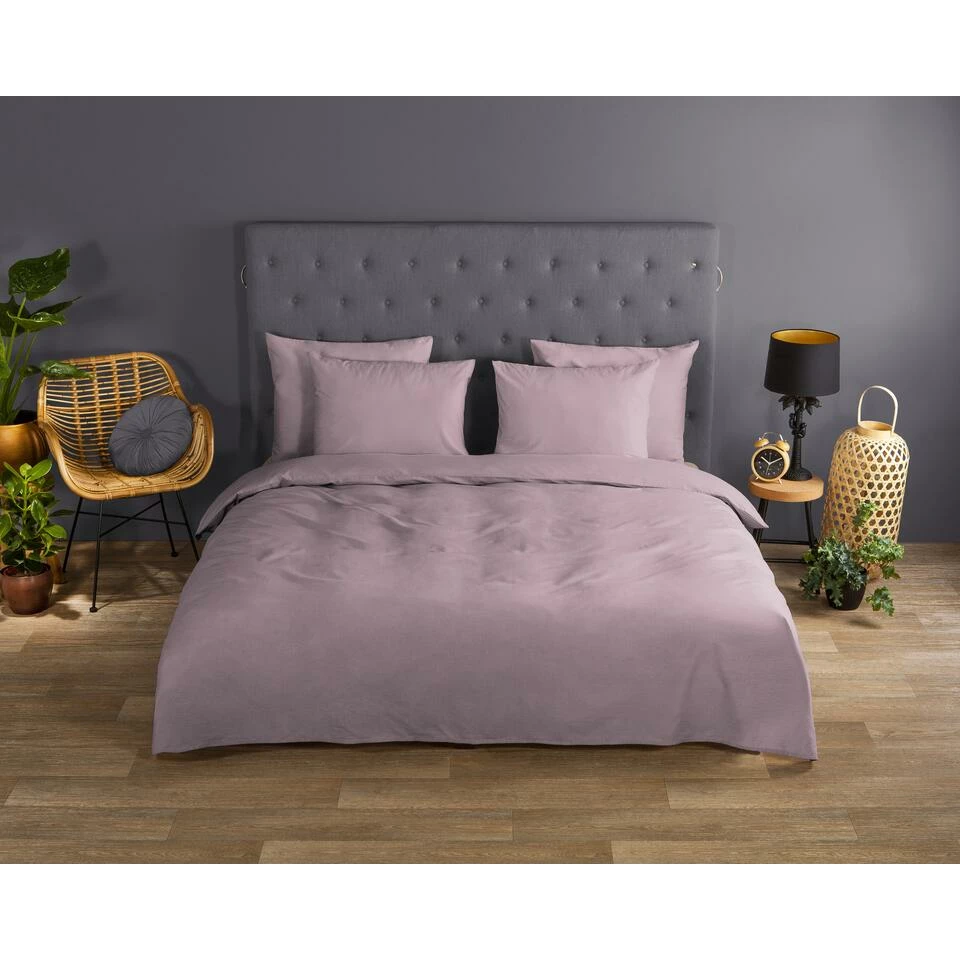 Good Morning Dekbedovertrek "Uni Soft Pink" - Roze - (240x220 Cm) 4 Good Morning Dekbedovertrek "Uni Soft Pink" - Roze - (240x220 Cm) - Afbeelding 2