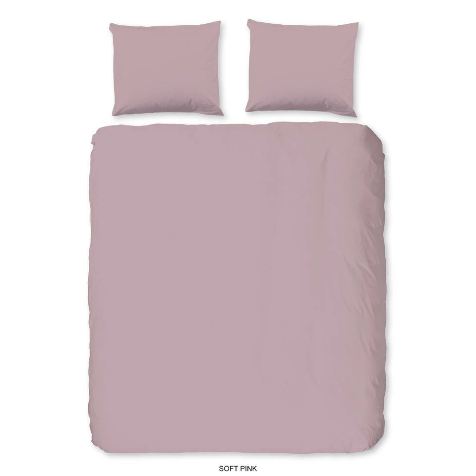 Good Morning Dekbedovertrek "Uni Soft Pink" - Roze - (240x220 Cm) 3 Good Morning Dekbedovertrek "Uni Soft Pink" - Roze - (240x220 Cm)
