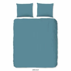 Good Morning Dekbedovertrek "uni Adria Blue" - Blauw - (200x220 Cm)