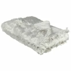 Beliani Sprei DELICE - Grijs Acryl