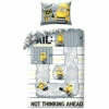 Minions Dekbedovertrek Think Ahead - Eenpersoons - 140 X 200 Cm - Katoen -NL Beddengoed Verkoop 2024 1000082711
