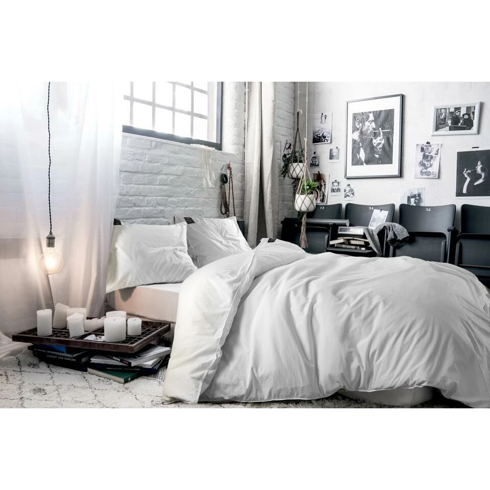 BLCKOUT Dekbedovertrek Oslo - 240x200/220 - Wit 4 BLCKOUT Dekbedovertrek Oslo - 240x200/220 - Wit - Afbeelding 2