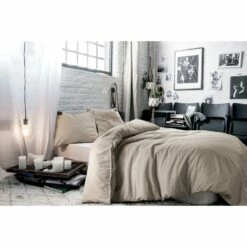 BLCKOUT Dekbedovertrek Oslo - 240x200/220 - Zand -NL Beddengoed Verkoop 2024 1000086679 0101