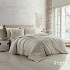 Papillon Dekbedovertrek Rome - 200x200/220 - Zand -NL Beddengoed Verkoop 2024 1000086697 0101