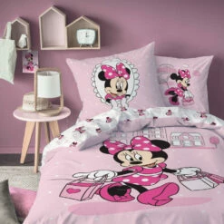 Disney Minnie Mouse Dekbedovertrek Shopping - 140 X 200 Cm - Katoen -NL Beddengoed Verkoop 2024 1000088883 0103