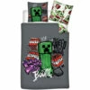 Minecraft Dekbedovertrek Boom! - Eenpersoons - 140 X 200 Cm - Polyester -NL Beddengoed Verkoop 2024 1000092147