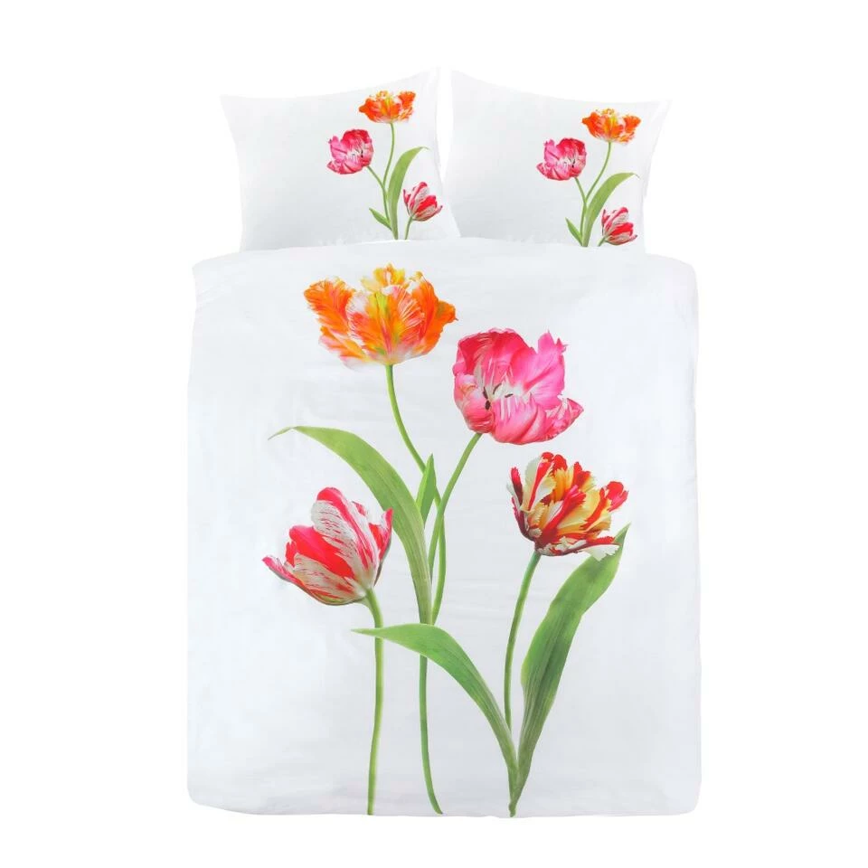 Papillon Dekbedovertrek Tulips - 240x200/220 Cm - Wit 3 Papillon Dekbedovertrek Tulips - 240x200/220 Cm - Wit
