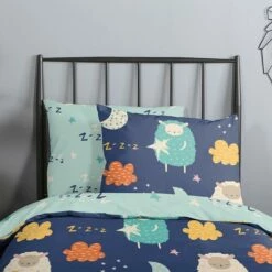 Good Morning Dekbedovertrek "Sheep" - Multi - (100x135 Cm) -NL Beddengoed Verkoop 2024 1000094436 0102