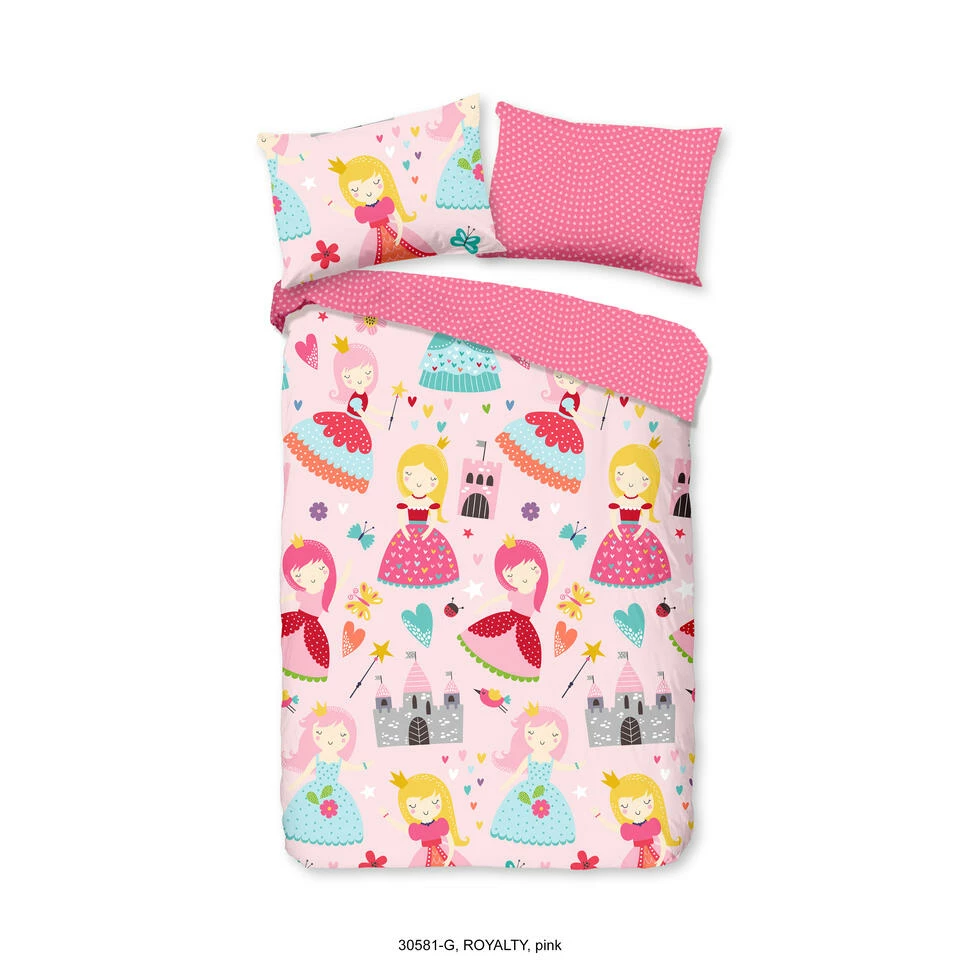 Good Morning Dekbedovertrek "Royalty" - Roze - (120x150 Cm) 3 Good Morning Dekbedovertrek "Royalty" - Roze - (120x150 Cm)