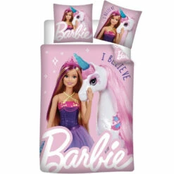 Barbie Dekbedovertrek, I Believe - 140 X 200 + 63 X 63 Cm - Polyester