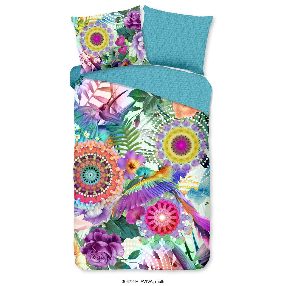 HIP Dekbedovertrek "Aviva" - Multi - (140x220 Cm) 3 HIP Dekbedovertrek "Aviva" - Multi - (140x220 Cm)