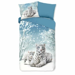 Good Morning Dekbedovertrek "Safe" - Blauw - (140x220 Cm)