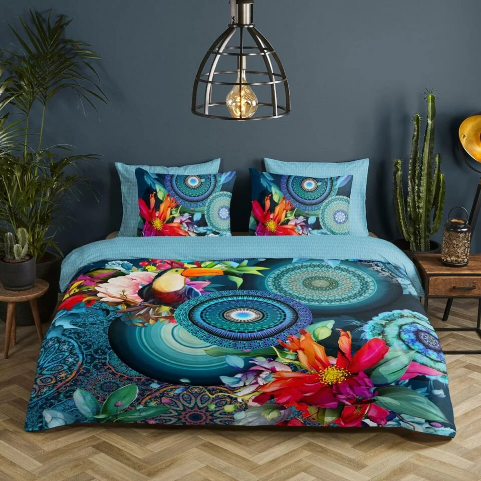 HIP Dekbedovertrek "Cailani" - Multi - (140x220 Cm) 4 HIP Dekbedovertrek "Cailani" - Multi - (140x220 Cm) - Afbeelding 2