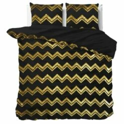 Sleeptime Dekbedovertrek Wave Zwart -1-persoons (140 X 200/220 Cm)