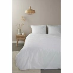 Ambiante Dekbedovertrek Bamboo Uni White-Lits-jumeaux (240 X 200/220 Cm) -NL Beddengoed Verkoop 2024 1000098863 0102