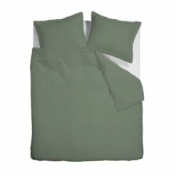 Ambiante Dekbedovertrek Bamboo Uni Green-2-persoons (200 X 200/220 Cm)